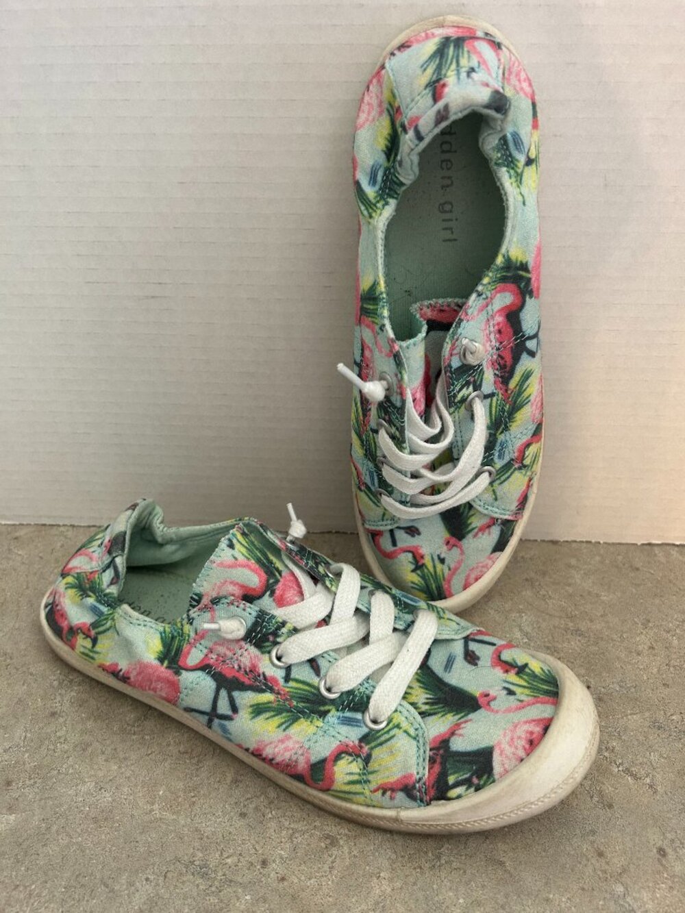 Madden Girl Printed Lace-Up Casual Sneaker